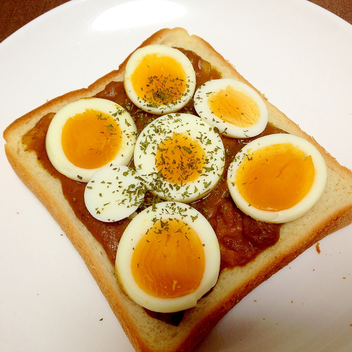 残ったカレーで ゆで卵のカレートースト レシピ 作り方 By うーころちゃん 楽天レシピ 残ったカレーで ゆで卵のカレートースト レシピ 作り方 By うーころちゃん 楽天レシピ